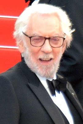 Donald Sutherland am 22. Mai 2016 anlässlich der "Internationalen Filmfestspiele von Cannes"; Urheber: Georges Biard; Lizenz CC-BY-SA 3.0; Quelle: Wikimedia Commons; Ausschnitt des Originalfotos