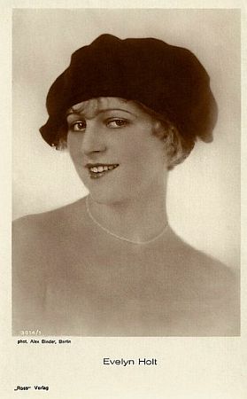 Evelyn Holt vor 1929; Urheber: Alexander Binder (1888–1929); Ross-Karte Nr. 3014/1: Quelle: filmstarpostcards.blogspot.com; Lizenz: gemeinfrei