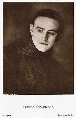 Ludwig Trautmann vor 1929; Urheber: Alexander Binder (1888–1929); Quelle: filmstarpostcards.blogspot.com; Photochemie-Karte Nr. K 1586; Lizenz: gemeinfrei