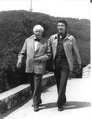 Peter Alexander und Paul Hrbiger 1975; Foto mit freundlicher Genehmigung der sterreichischen Nationalbibliothek (NB): Urheber/Autor: Alfred Cermak; Copyright NB/Wien / Alfred Cermak; Bildarchiv Austria (Inventarnummer CE 118/24 POR MAG)
