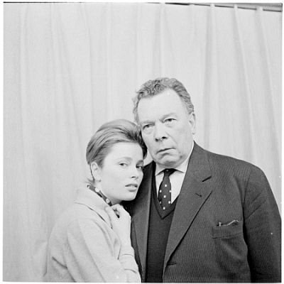 Ulla Jacobsson und Ewald Balser 1962 in "Donadieu", einem TV-Film nach dem Drama von FritzHochwlder; Regie: Theodor Grdler; Foto mit freundlicher Genehmigung der sterreichischen Nationalbibliothek (NB); Urheber/Krperschaft: Scheidl; Datierung: 1960/1962; Copyright Scheidl / NB Wien; Bildarchiv Austria (Inventarnummer FO85273)