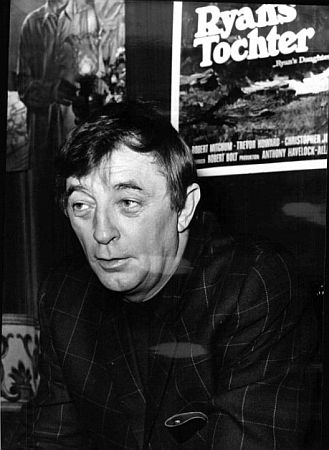 Robert Mitchum am 16. Januar 1971 im Wiener "Hotel-Imperial"; Foto mit freundlicher Genehmigung der sterreichischen Nationalbibliothek (NNB); Urheber/Autor: Ungenannt / Copyright NB/Wien; Bildarchiv Austria (Inventarnummer FO400237/03)