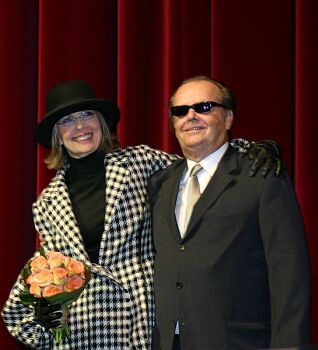 Diane Keaton und Jack Nicholson während der Berlinale 2004