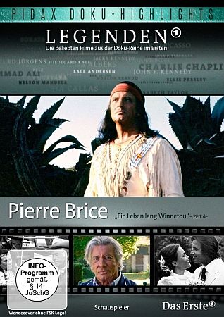 "Legenden: Pierre Brice": Abbildung DVD-Cover mit freundlicher Genehmigung von Pidax-Film, welche die WDR-Produktion Mitte August 2015 auf DVD herausbrachte.