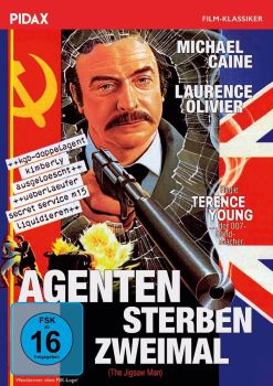 "Agenten sterben zweimal": Abbildung DVD-Cover mit freundlicherGenehmigung von "Pidax Film", welche den Spionagefilm Mitte Februar 2023 auf DVD herausbrachte.