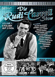 Abbildung DVD-Cover "Die Rudi Carrell Show", Volume 1 (EA: EA: 21.08.2015) mit freundlicher Genehmigung von "Pidax Film"