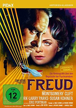 "Freud": Abbildung DVD-Cover mit freundlicher Genehmigung von Pidax Film, welche die Film-Biografie in ungekürzter Langfassung am 15. Juli 2016 auf DVD herausbrachte.