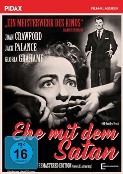 "Ehe mit dem Satan": Abbildung DVD-Cover mit freundlicher Genehmigung von "Pidax Film", welche den Film Noir �Mitte M�rz 2026 auf DVD herausbrachte