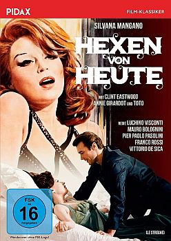 "Hexen von heute": Abbildung DVD-Cover mit freundlicher Genehmigung von Pidax-Film, welche den Episodenfilm, Ende Juli 2022 auf DVD herausbrachte.