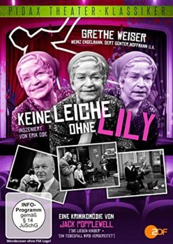 "Keine Leiche ohne Lily": Abbildung DVD-Cover mit freundlicher Genehmigung von Pidax-Film, welche die Krimikomdie Mitte Juni 2015 auf DVD herausbrachte