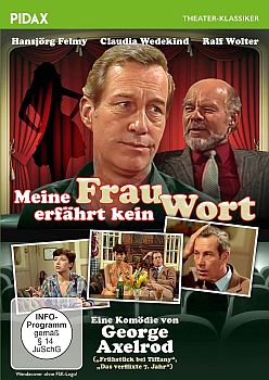 "Meine Frau erfhrt kein Wort": Abbildung DVD-Cover mit freundlicher Genehmigung von Pidax-Film, welche die Komdie am 7. November 2024 auf DVD herausbrachte.