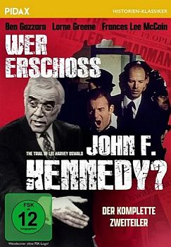 "Wer erschoss John F. Kennedy?": Abbildung DVD-Cover mit freundlicher Genehmigung von Pidax Film, welche den Zweiteiler am 18.06.2026 auf DVD herausbrachte.