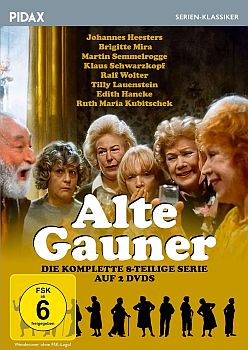 "Alte Gauner": Abbildung DVD-Cover mit freundlicher Genehmigung von Pidax Film, welche die Serie am 11.12.2025 auf DVD herausbrachte.