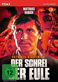 "Der Schrei der Eule":  Abbildung DVD-Cover mit freundlicher Genehmigung von Pidax-Film, welche den Krimi Anfang Mrz 2018 auf DVD herausbrachte.