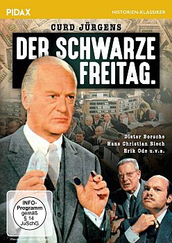 "Der schwarze Freitag": Abbildung DVD-Cover mit freundlicher Genehmigung von Pidax-Film, welche die Produktion am 04.11.2016 auf DVD herausbrachte.
