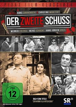 "Der zweite Schuss": Abbildung DVD-Cover mit freundlicher Genehmigung von Pidax Film, welche den Krimi am 3. Mai 2013 auf DVD herausbrachte