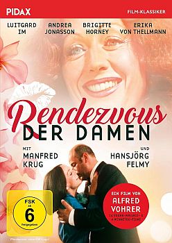 "Rendezvous der Damen": Abbildung DVD-Cover mt freundlicher Genehmigung von Pidax Film, welche den Episodenfilm am 4. Juni 2026 auf DVD herausbrachte.