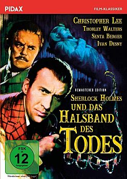 "Sherlock Holmes und das Halsband des Todes": Abbildung DVD-Cover mit freundlicher Genehmigung von "Pidax film", welche den Krimi Mitte November 2020 auf  DVD herausbrachte.