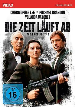 "Die Zeit läuft ab": Abbildung DVD-Cover mit freundlicher Genehmigung von "Pidax Film", welche den Thriller am 23.November 2023 auf DVD herausbrachte.
