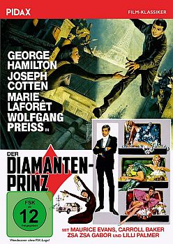 "Der Diamantenprinz": Abbildung DVD-Cover mit freundlicher Genehmigung Pidax-Film, welche die Gaunerkomödie am 6. August 2021 auf DVD herausbrachte.