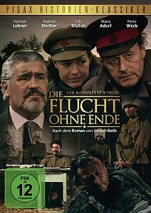 DVD-Cover von "Die Flucht ohne Ende" (1985); mit freundlicher Genehmigung von Pidax-Film, welche die Produktion am 01.07.2011 auf DVD herausbrachte