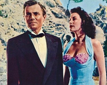 Pandora und der Fliegende Hollnder: Szenenfoto mit James Mason als Hendrick van der Zee und Ava Gardner als Nachtclubsngerin Pandora Reynolds; mit freundlicher Genehmigung  von Pidax-Film, welche die Produktion Ende Mai 2019 auf  DVD herausbrachte