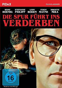 "Die Spur f�hrt ins Verderben": Abbildung DVD-Cover mit freundlicher Genehmigung&nbsp;von Pidax Film, welche den Thriller am 5. Februar 2026 auf DVD herausbrachte.