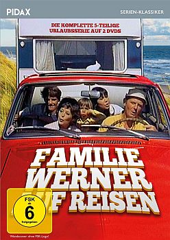 "Familie Werner auf Reisen": Abbildung DVD-Cover mit freundlicher Genehmigung von Pidax-Film, welche die Serie im Dezember 2020 auf DVD herausbrachte.