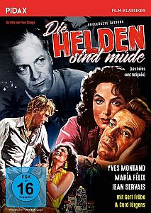 "Die Helden sind mde": Abbildung DVD-Cover mit freundlicher Genehmigung von Pidax-Film, welche den Abenteuerfilm Anfang Dezember 2017 auf DVD herausbrachte