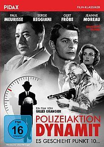 "Polizeiaktion Dynamit" (1957, "Échec au Porteur"): Abbildung DVD-Cover mit freundlicher Genehmigung von Pidax-Film, welche den Krimi am 10.03.2023 auf DVD herausbrachte.