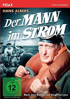 "Der Man im Strom": Abbildung DVD-Cover mMit freundlicher Genehmigung von Pidax-Film, welche die Siegfried Lenz-Verfilmung im Oktober 2020  auf DVD herausbrachte