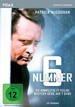 "Nummer 6": Abbildung DVD-Cover mit freundlicher Genehmigung von Pidax-Film, welche die Mystery-Kultserie Anfang Mai 2020 auf DVD herausbrachte.