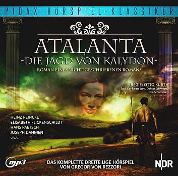 Abbildung DVD-Cover zu AtalantaDie Jagd von Kalydon"; mit freundlicher Genehmigung von "Pidax Film", welche die NDR-Produktion Mitte Juni 2013 herausbrachte.