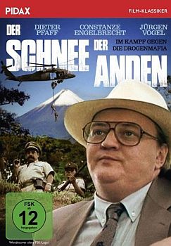 "Der Schnee der Anden": Abbildung DVD-Cover mit freundlicher Genehmigung von Pidax-Film, welche den Thriller am 11.08.2023 auf DVD herausbrachte.