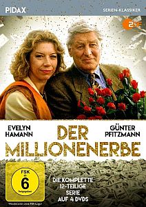 "Der Millionenerbe": DVD-Cover mit freundlicher Genehmigung von Pidax-Film, welche die Serie Mitte Dezember 2018 aufDVD herausbrachte.