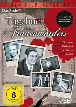 "Tagebuch eines Frauenmörders": Abbildung DVD-Cover mit Günter Pfitzmann und Helmut Qualtinger (Heiratsschwindler Böhm); mit freundlicher Genehmigung von Pidax-Film, welche die SFB-Produktion  Mitte Oktober 2012 auf DVD herausbrachte.