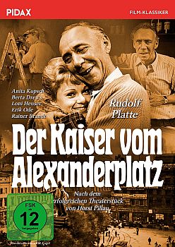 "Der Kaiser vom Alexanderplatz": Abbildung DVD-Cover mit freundlicher Genehmigung von Pidax-Film, welche die ZDF-Produktion Ende April 2018 auf DVD herausbrachte.