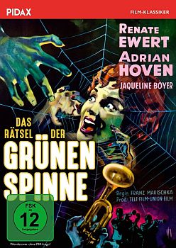 "Das R�tsel der gr�nen Spinne": Abbildung DVD-Cover mit freundlicher Genehmigung von "Pidax Film", welche den Krimi Anfang M�rz 2017 auf DVD herausbrachte