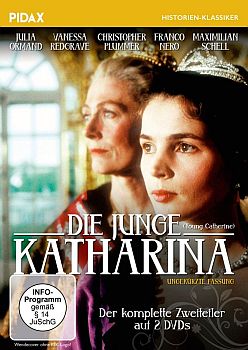 "Die junge Katharina": Abbildung DVD-Cover mit freundlicher Genehmigung von Pidax-Film, welche die Produktion Mitte Dezember 2016 auf DVD herausbrachte.