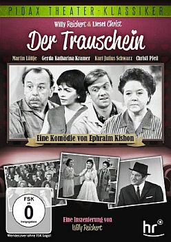 "Der Trauschein": Abbildung DVD-Cover mit freundlicher Genehmigung von Pidax-Film, welche die Komödie Mitte Juli 2013 auf DVD herausbrachte.