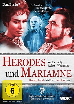 "Herodes und Mariamne":  DVD-Cover mit freundlicher Genehmigung von Pidax-Film, welche die WDR-Produktion  am 25. Oktober 2013 auf DVD herausbrachte.