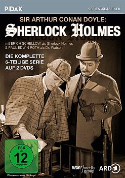 "Sherlock Holmes": Abbildung DVD-Cover mit freundlicher Genehmigung von Pidax-Film, welche die Krimiserie erneut Anfang Juni 2021 auf DVD herausbrachte