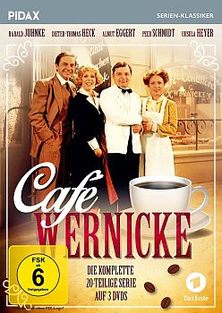 "Café Wernicke": Abbildung DVD-Cover mit freundlicher Genehmigung von Pidax-Film, welche die Serie im November 2017 auf DVD herausbrachte.