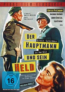 "Der Hauptmann und sein Held": Abbildung DVD-Cover; mit freundlicher Genehmigung von Pidax-Film, welche die Produktion am 31.10.2013 auf DVD herausbrachte.