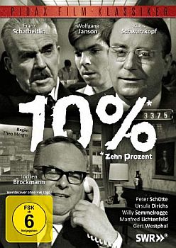 "Zehn Prozent": DVD-Cover mit freundlicher Genehmigung von "Pidax film", welche die SWR-Produktion am 18. Mai 2012  auf DVD herausbrachte.