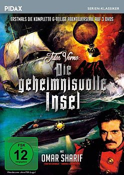 "Die geheimnisvolle Insel": Abbildung DVD-Cover mit freundlicher Genehmigung von Pidax-Film, welche das Abenteuer Mitte Dezember 2016 auf DVD herausbrachte.