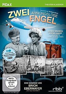 "Zwei ahnungslose Engel": Abbildung DVD-Cover mit freundlicher Genehmigung von Pidax-Film, welche die Komödie am 17.06.2016 auf DVD herausbrachte.