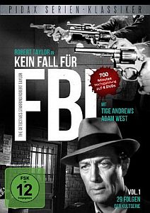 "Kein Fall für F.B.I.": Abbildung DVD-Cover mit freundlicher Genehmigung von Pidax-Film, welche die Serie am 07.10.2011 (Vol. 1) und 02.03.2012 Vol. 2) auf DVD herausbrachte