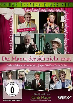 "Der Mann, der sich nicht traut": Abbildung DVD-Cover mit freundlicher Genehmigung von Pidax-Film, welche die Komödie im Juli 2014 auf DVD herausbrachte.
