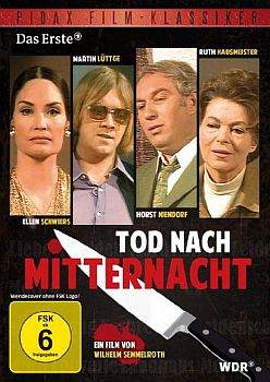 "Tod nach Mitternacht": Abildung DVD-Cover mit freundlicher Genehmigung von Pidax-Film, welche die WDR-Produktion Mitte November 2012 auf DVD herausbrachte.